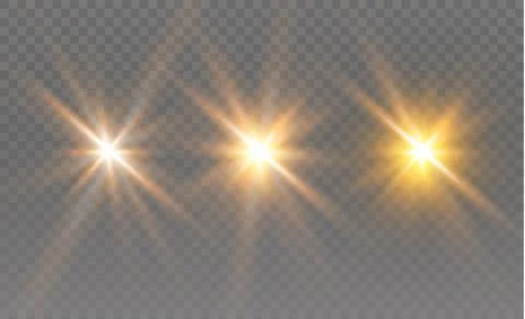 Star on a transparent background,light effect,vector illustration. burst with Stock Illustration