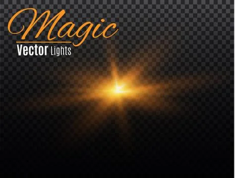 Star on a transparent background,light effect,vector illustration. burst with Stock Illustration