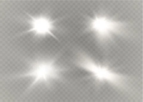 Star on a transparent background,light effect,vector illustration. burst with Stock Illustration