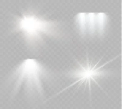 Star on a transparent background,light effect,vector illustration. burst with Stock Illustration