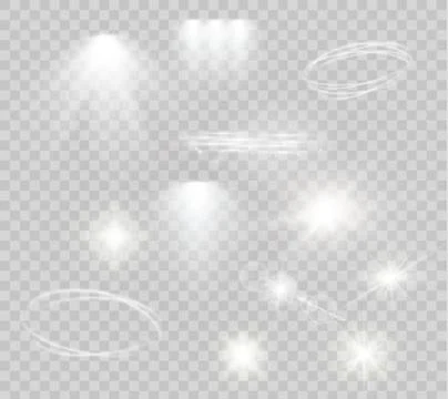 Star on a transparent background,light effect,vector illustration. burst with Stock Illustration
