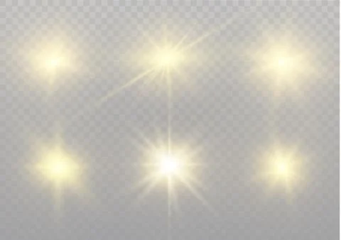 Star on a transparent background,light effect,vector illustration. burst with Stock Illustration
