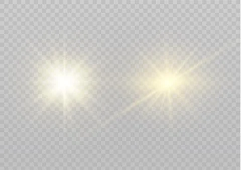 Star on a transparent background,light effect,vector illustration. burst with Stock Illustration