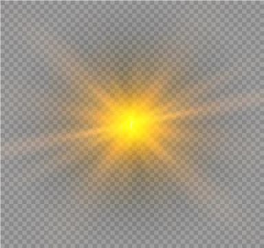 Star on a transparent background,light effect,vector illustration. burst with Stock Illustration