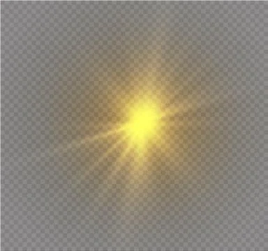 Star on a transparent background,light effect,vector illustration. burst with Stock Illustration