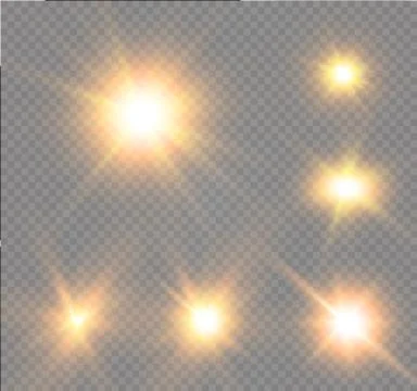 Star on a transparent background,light effect,vector illustration. burst with Stock Illustration