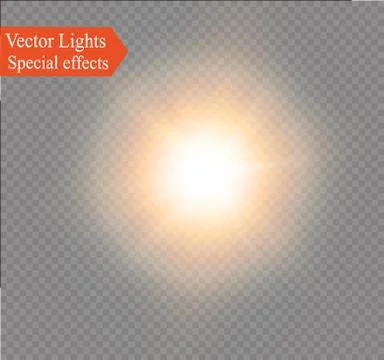 Star on a transparent background,light effect,vector illustration. burst with Stock Illustration