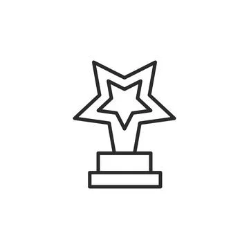 Star Trophy Icon Stock Illustration