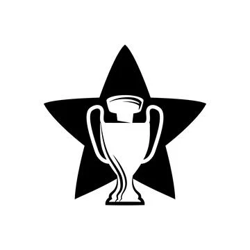 Star trophy logo template icon vector Stock-Illustration
