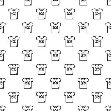 Star tshirt pattern seamless vector Stock Illustration