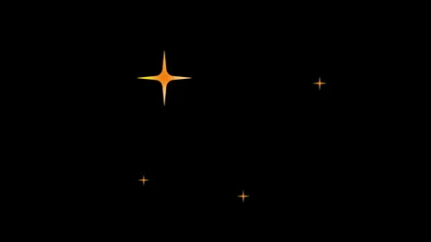 Star Twinkle Glitter Sparkle Animation Loop. Shimmering Star Glitter. 库存影片 337589398