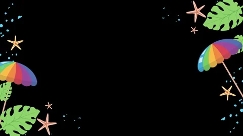 STAR UMBRELLA PALMS FRAME 2 Video stock 242939379