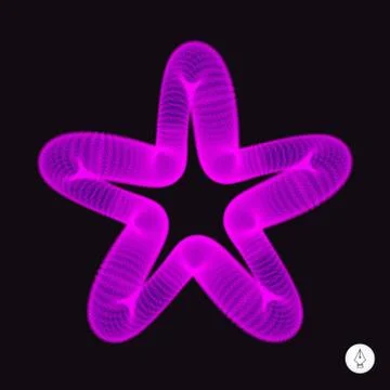 Star. Vector 3D illustration Illustrazione stock