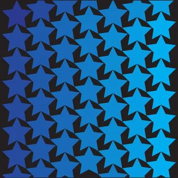 Star vector with a blue Illustrazione stock