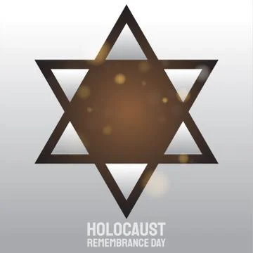 Star  vector for holocaust remembrance day Stock Illustration
