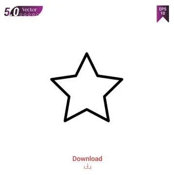 Star vector icon. Best modern, simple, isolated, flat icon for website design Stock Illustration