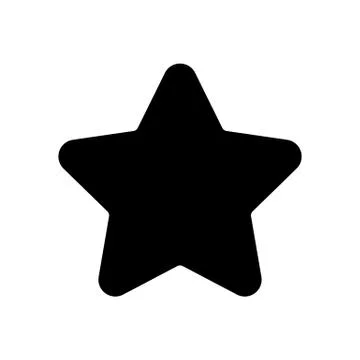 Star vector icon. Black and white favorite sign illustration. Solid linear icon. イラスト素材