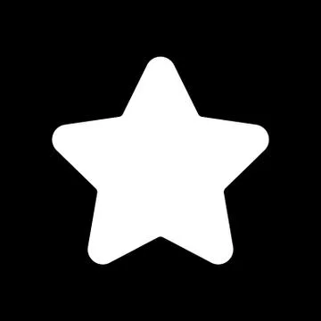 Star vector icon. Black and white favorite sign illustration. Solid linear icon. イラスト素材