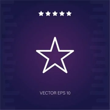 Star vector icon Stock Illustration