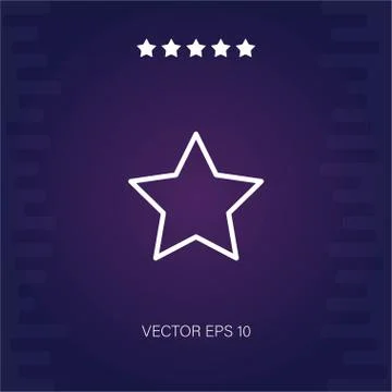 Star vector icon Stock Illustration