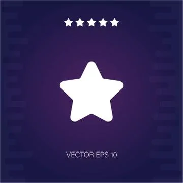 Star vector icon Stock Illustration