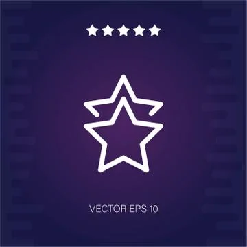 Star vector icon Stock Illustration
