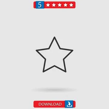 Star vector icon Stock Illustration