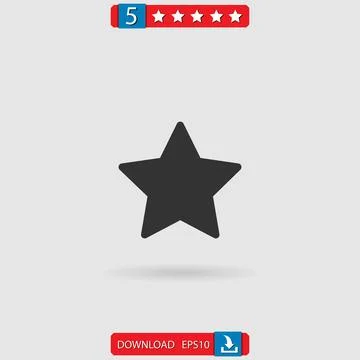 Star vector icon Stock Illustration