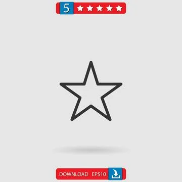 Star vector icon Stock Illustration