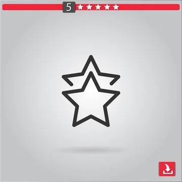 Star vector icon Stock Illustration