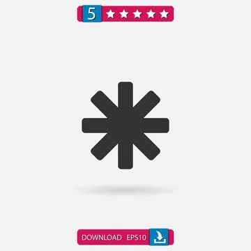 Star vector icon Stock Illustration