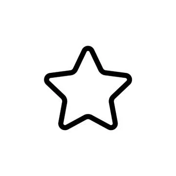 Star - vector icon. vector illustration black on white background Stock Illustration
