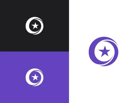 Star vector logo design branding corporate identity Stock Illustration