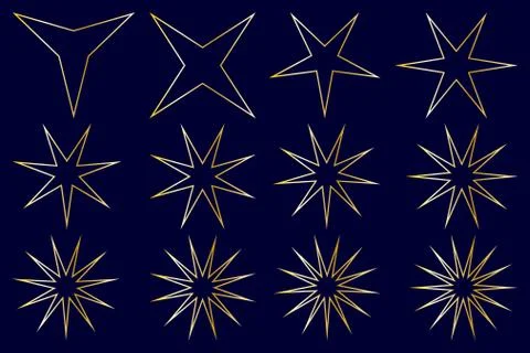 Star - vector set Stock Illustration