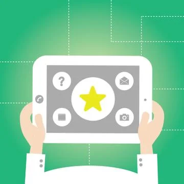 Star vector technology Stock Illustration