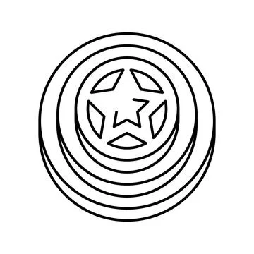 Star video game progress award line icon vector illustration Stock Illustration