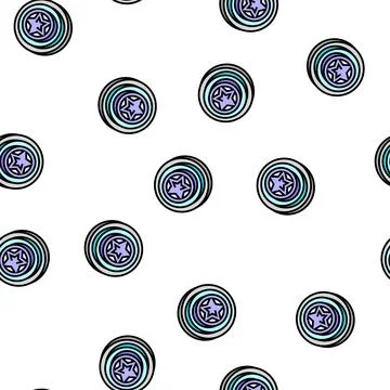Star video game progress award vector seamless pattern Stock Illustration