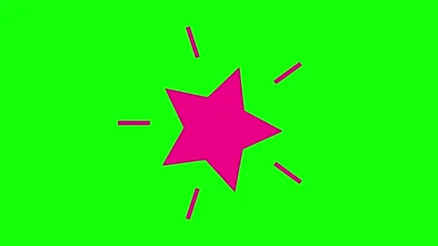 Star view green screen animation space star cartoon. Vídeo Stock 332959667