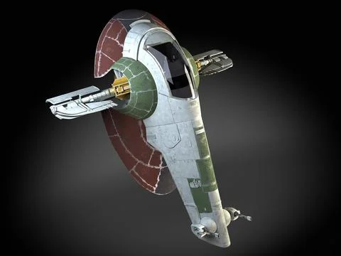 Star Wars Boba Fett Slave I space ship 3D Model