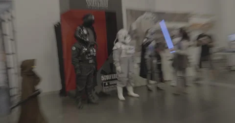Star Wars Cosplay Close-Up Stock Footage 168113296