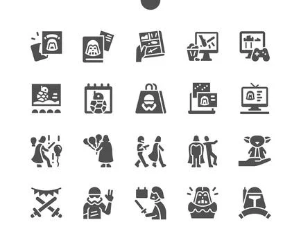Star Wars Day 4 May. Read comics. イラスト素材