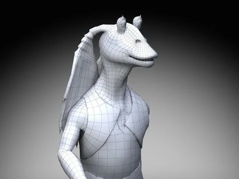 jar jar binks 3d sculpture puzzle
