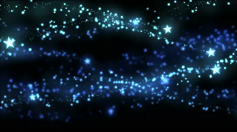 Star Waves Animation - Loop Blue Stock Footage 43280670