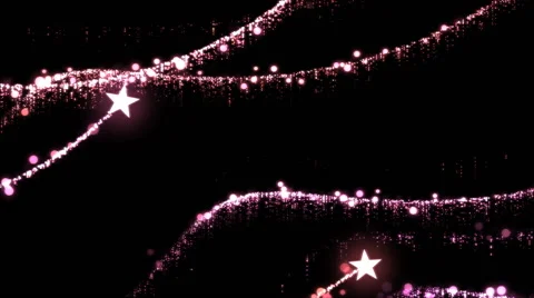 Star Waves Animation - Loop Pink Stock Footage 43106275