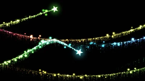 Star Waves Animation - Loop Rainbow Stock Footage 43141861
