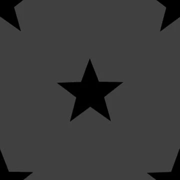 Star web icon. flat design. Seamless gray pattern. Stock Illustration