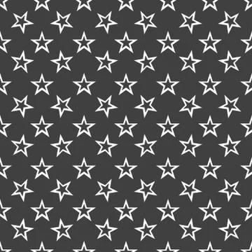 Star web icon. flat design. Seamless gray pattern. Stock Illustration