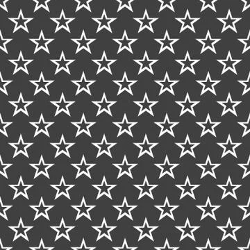 Star web icon. flat design. Seamless gray pattern. Stock Illustration