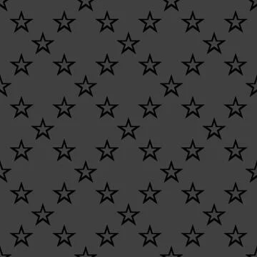 Star web icon. flat design. Seamless gray pattern. 스톡 일러스트
