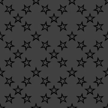 Star web icon. flat design. Seamless gray pattern. Stock Illustration